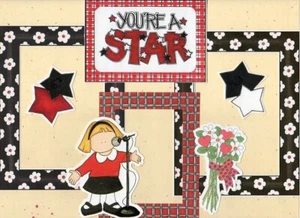 "YOU'RE A STAR (2)" MY MINDS EYE FRAME UPS DIE CUT SET ~ CHORUS SINGER KARAOKE * - Picture 1 of 1