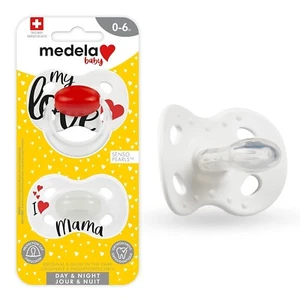 Medela Baby Schnuller Tag Und Nacht Leuchten Im Dunklen 0-6 Monate 2-Pack - Bild 1 von 7