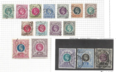 1902 NATAL - SG n . 140/144 5 values USED Cover