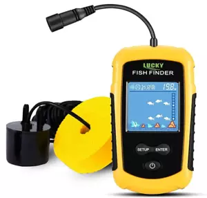 Kayak Portable Fish Depth Finder Water Handheld Fish Finder Sonar Castable Kayak - Picture 1 of 7