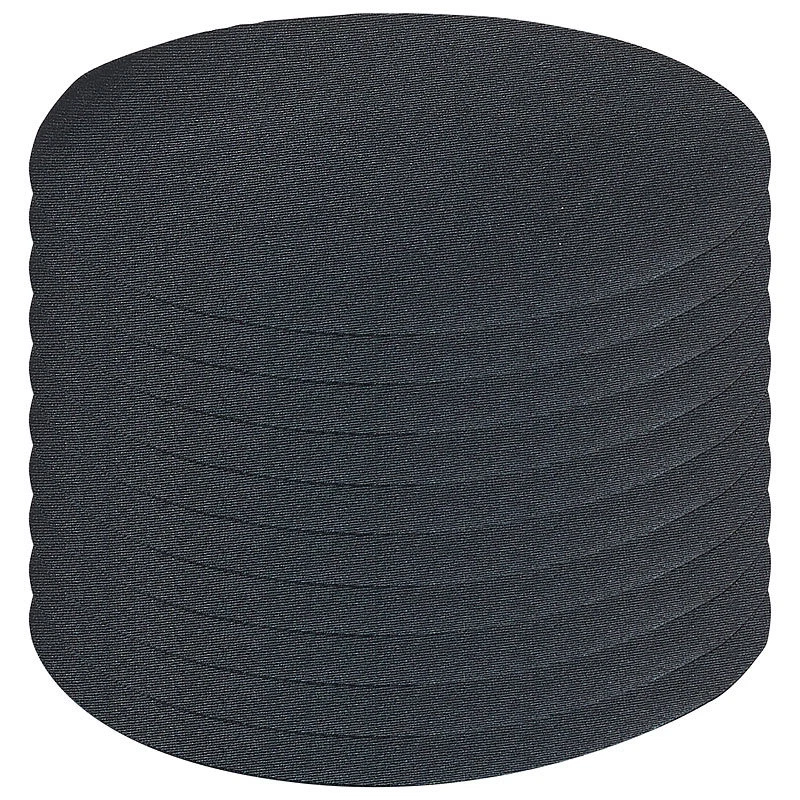 AGT Schnellhaftende Bügelflicken aus Baumwolle in schwarz