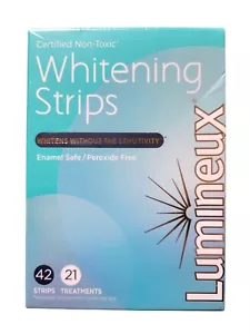 *NUEVO* Tiras blanqueadoras de dientes Lumineux 21 tratamientos sin peróxido EXP 2026 - Imagen 1 de 4