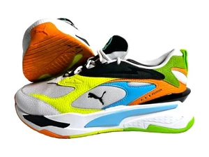 Puma RS-Fast Tropics 388328-01 White Leather Lifestyle Sneakers Shoes Boys SZ 7 - Picture 1 of 6