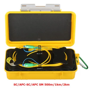 OTDR Launch Cable Box Fiber Ring OTDR Dead Zone Eliminator SC/APC SM 1310/1550nm - Picture 1 of 9
