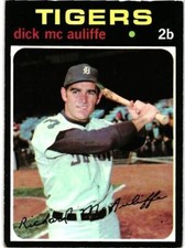 1971 Topps # 3 - DICK McAULIFFE - DETROIT TIGERS - SET BREAK