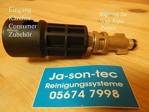 Adaptador de conexión para bayoneta Kärcher accesorios a pistola Wap Aqua - Imagen 1 de 1