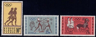 1964 Cyprus SC# 241- 243 - 18t Olympic Games, Tokyo - M-H - Image 1 of 2