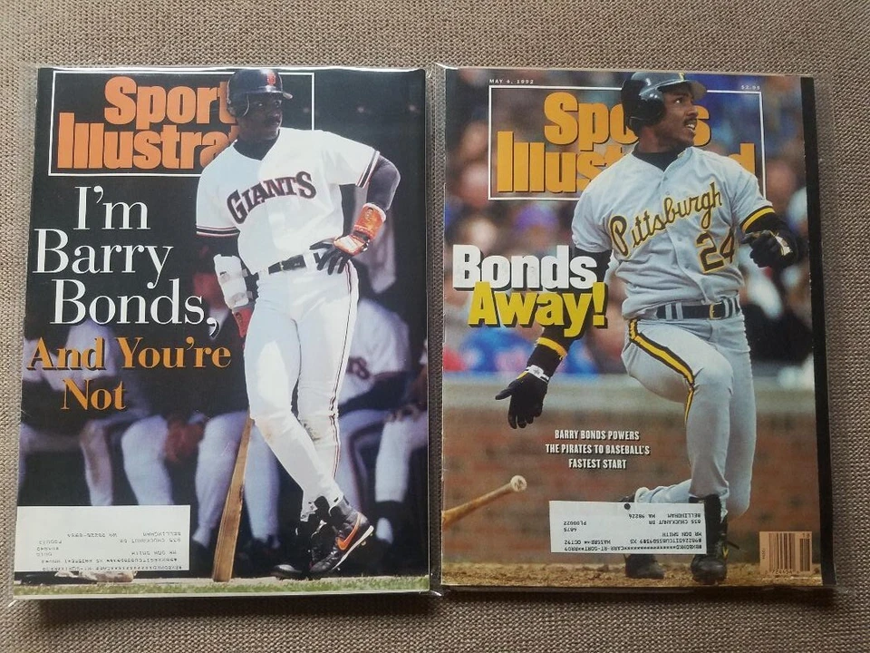 Barry Bonds Pirates, Giants, 1992+1993  (2) Sports Illustrated Magazines - Nice! - Image 1 of 1