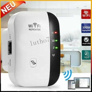 300Mbps WLAN Repeater Router Range Wifi Signal Verstärker Access Point Booster - Photo 1/13