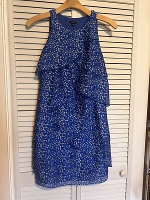 Vestido para mujer ANN TAYLOR talla 10 SEDA en capas forrado a lápiz sin mangas Foto 1 de 4