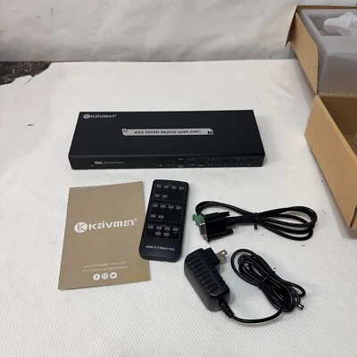 Kaivman HDMI Matrix Switch 6x2, KAIVMAN 6 in 2 Out HDMI Matrix Switch/Splitter - Image 1 of 4