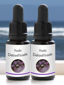 2er Pack 9/16 oz - 16 ml Yodo Detoxificado entgiftet Jod im Entstehen der Schilddrüse 1oz+ - Bild 1 von 2