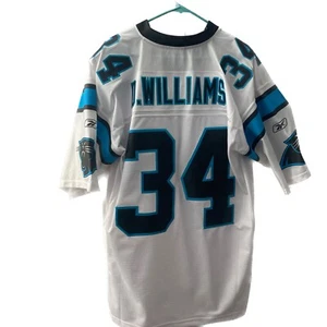 Carolina Panthers #34 DeAngelo Williams NFL Jersey by Reebok, LG Length +2 White - Picture 1 of 13