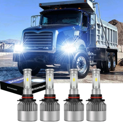 Para camión MACK Vision CX CXN 1998-2015 faros LED haz alto y bajo 4x S2 Foto 1 de 4