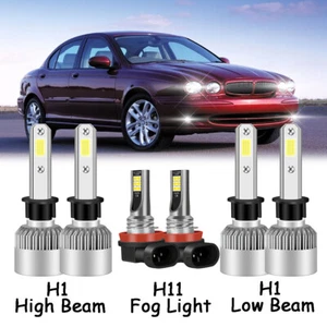 Faro LED luz antiniebla haz alto/bajo para Jaguar X-Type 2004-2008 H1 H11 - Imagen 1 de 10
