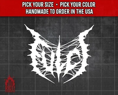 Calcomanía Fulci para autos, camiones, computadoras portátiles, calcomanía adhesiva de metal muerto Foto 1 de 4