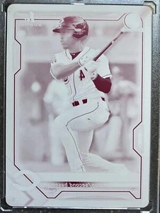 Bowman 2021 Ivan Johnson Cincinnati Reds Rookie Magenta Printing Plate 1/1 - Picture 1 of 2