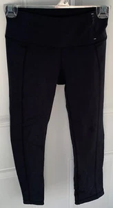 Women's CALIA Athletic Mid Rise Yoga Cropped Zip Back Pocket Legging Black XS - Picture 1 of 5