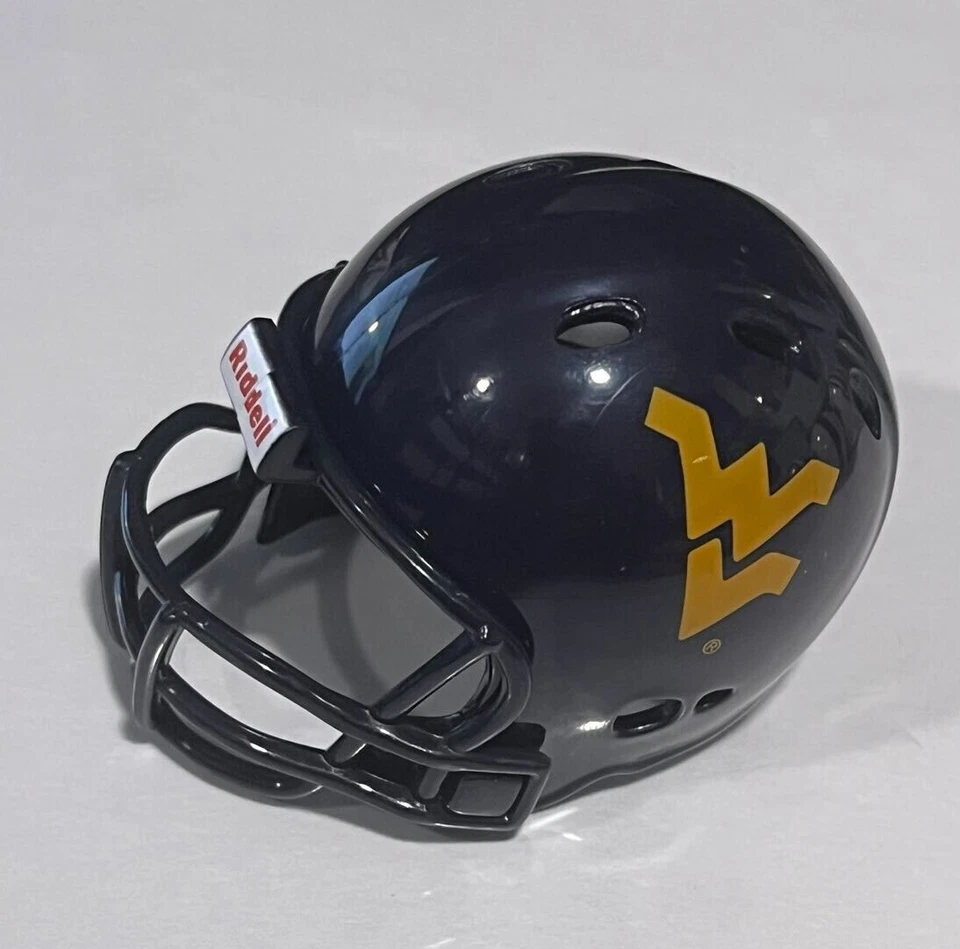 Riddell pocket pro football helmet West Virginia Mountaineers REVOLUTION style - Image 1 of 1