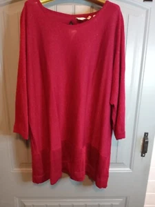 Soft Surroundings Red Pullover Size 3X Woman's Sweater Blouse - Bild 1 von 6