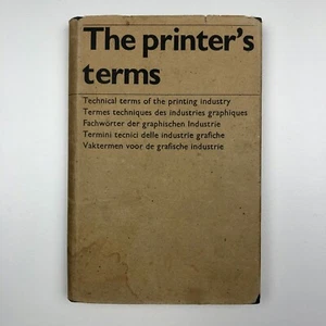 The printer's terms by Rudolf Hostettler 1969 fifth revised edition  - Picture 1 of 8