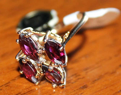 BONITO ANILLO MUJER AMATISTA Y ORO AMARILLO CÓCTEL 18K HGE TALLAS 6, 8 Foto 1 de 3