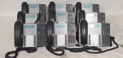 Lot of 9 Mitel 8528 Desktop Business Office Corded Telephone Phone Black Handset - Image 1 of 4