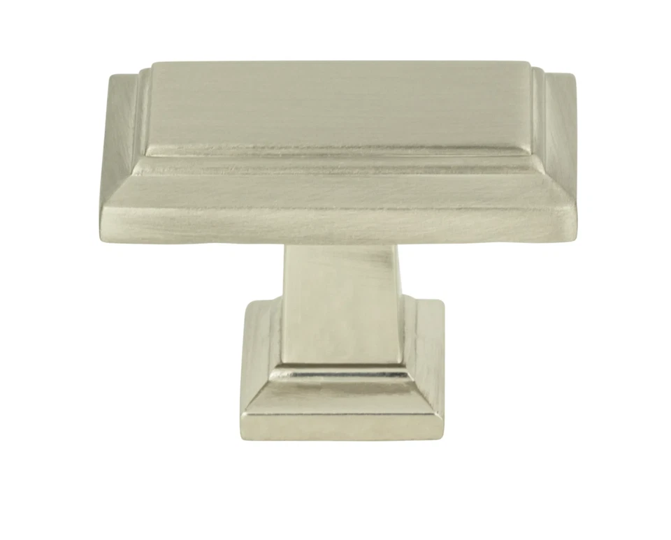 Atlas Homewares 290-BRN Sutton Place 1-7/16" perilla rectangular níquel cepillado paquete de 3 Foto 1 de 1