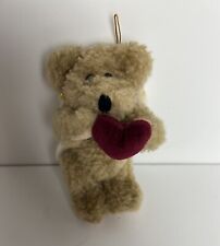 BOYDS BEARS Christmas Angel With Red Heart Ornament Vintage 1990 Plush 4"