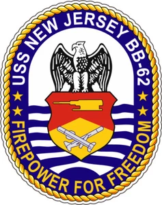 AUFKLEBER USN US MARINE BB 62 USS NEUES TRIKOT - Bild 1 von 1