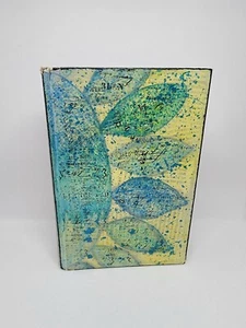 Mixed Media Art Altered Vintage Book Abstract Sunflower - Picture 1 of 8