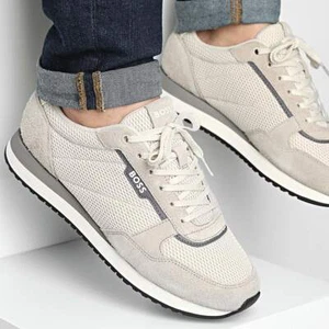 Scarpe da ginnastica uomo Boss by Hugo Boss Kai Runn Biege tutte le taglie nuove con scatola prezzo consigliato £ 199 HBKRBI01 - Foto 1 di 8