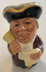 Royal Doulton Mr. Tonsil The Town Crier 1983 Toby Mug Jug 4 inch - Picture 1 of 9