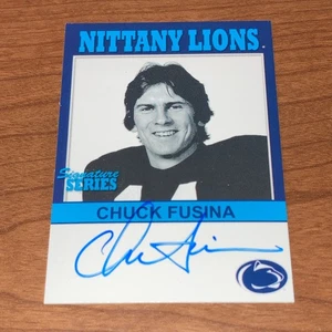 TK Legacy Penn State Nittany Lions 2006 #P4 Chuck Fusina autógrafo automático - Imagen 1 de 3