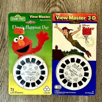 Juego de 3 carretes View-Master 3D de colección paquete Disney Sesame St sellado Foto 1 de 2
