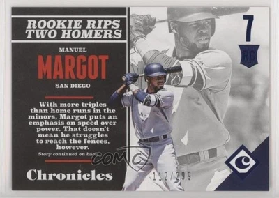 2017 Panini Chronicles Rookies Blue /299 Manny Margot Manuel #113 Rookie RC - Image 1 of 2