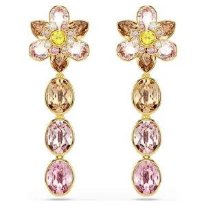 Swarovski Idyllia Ohrhänger, gemischte Schliffe, Blume, vergoldet 5732381 - Bild 1 von 5