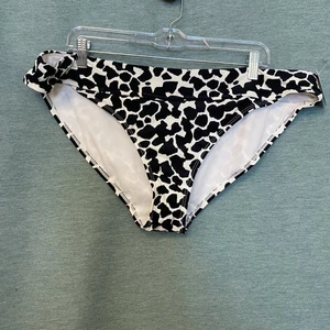 Bikini Time and Tru bianco e nero stampa leopardo fondo taglia xl - Foto 1 di 7