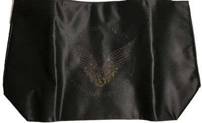 Bolso de Mano Victoria's Secret Fashion Show Negro con Gemas Doradas NUEVO - Imagen 1 de 4