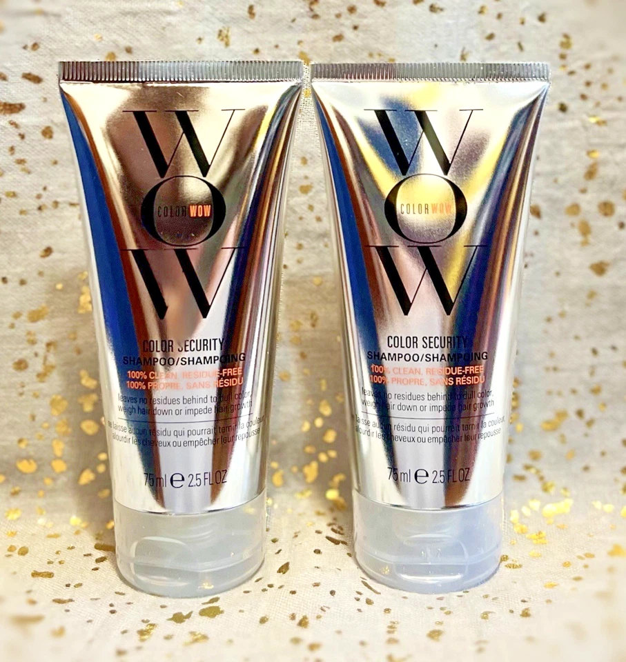 2x~Color Wow~Color Security Shampoo~75ml/2.5 fl oz each~Travel Size~NWOB~Sealed~ - Image 1 of 1