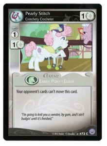 My Little Pony MLP CCG Premier Set Pearly Stitch Crochety Crocheter 73 C - 2013 - Picture 1 of 2