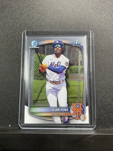 Bowman Chrome Elian Peña 2025 #BCP-155 Prospects 1st Bowman NY Mets - Imagen 1 de 2