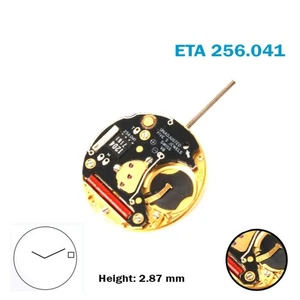 ETA 256.041 Swiss Watch Movement-2 Hands-White Date Disk At 3-H:2.87mm-5 Jewels. - Picture 1 of 4