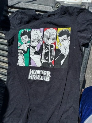 Hunter X Hunter womens' T-Shirt Black Short Sleeve Anime Size S Small - Image 1 of 3