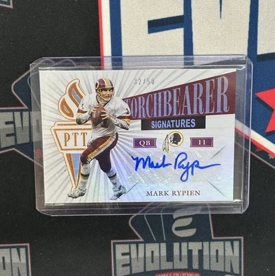2019 Passing the Torch Mark Rypien /50 Torchbearer Signatures Silver Auto WSH - Image 1 of 2