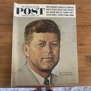 Saturday Evening Post Oct 29 1960 with Candidate Kennedy. Norman Rockwell Cover - Picture 1 of 7