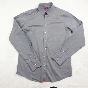 UNTUCKit Shirt Mens Large Gray Tall Slim Pio Cesare WF Wrinkle Free Cotton - Picture 1 of 8