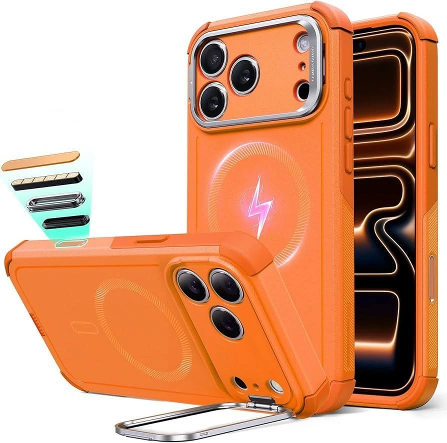 Funda ESR para iPhone 17 Pro Max con soporte para guardar, naranja Foto 1 de 1
