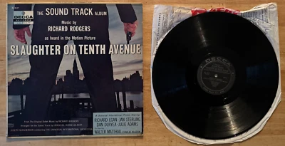 33 12" LP SOUNDTRACK SLAUGHTER ON 10th AVE. RICHARD EGAN JAN STERLING DAN DURYEA - Image 1 of 2