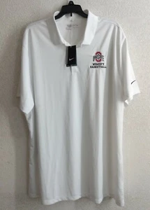 Ohio State Buckeyes Women's Basketball White Nike Dri-Fit Coach's Polo Mens XXL - Picture 1 of 8